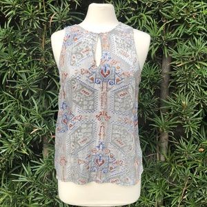 Anthro Burnout Velvet Top